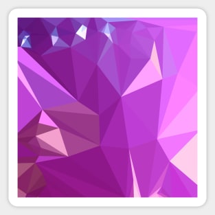 Light Medium Orchid Purple Abstract Low Polygon Background Sticker